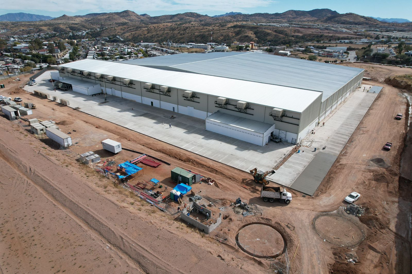 Vista aérea planta Stanley Black & Decker — nave industrial SQ Tech, Sonora